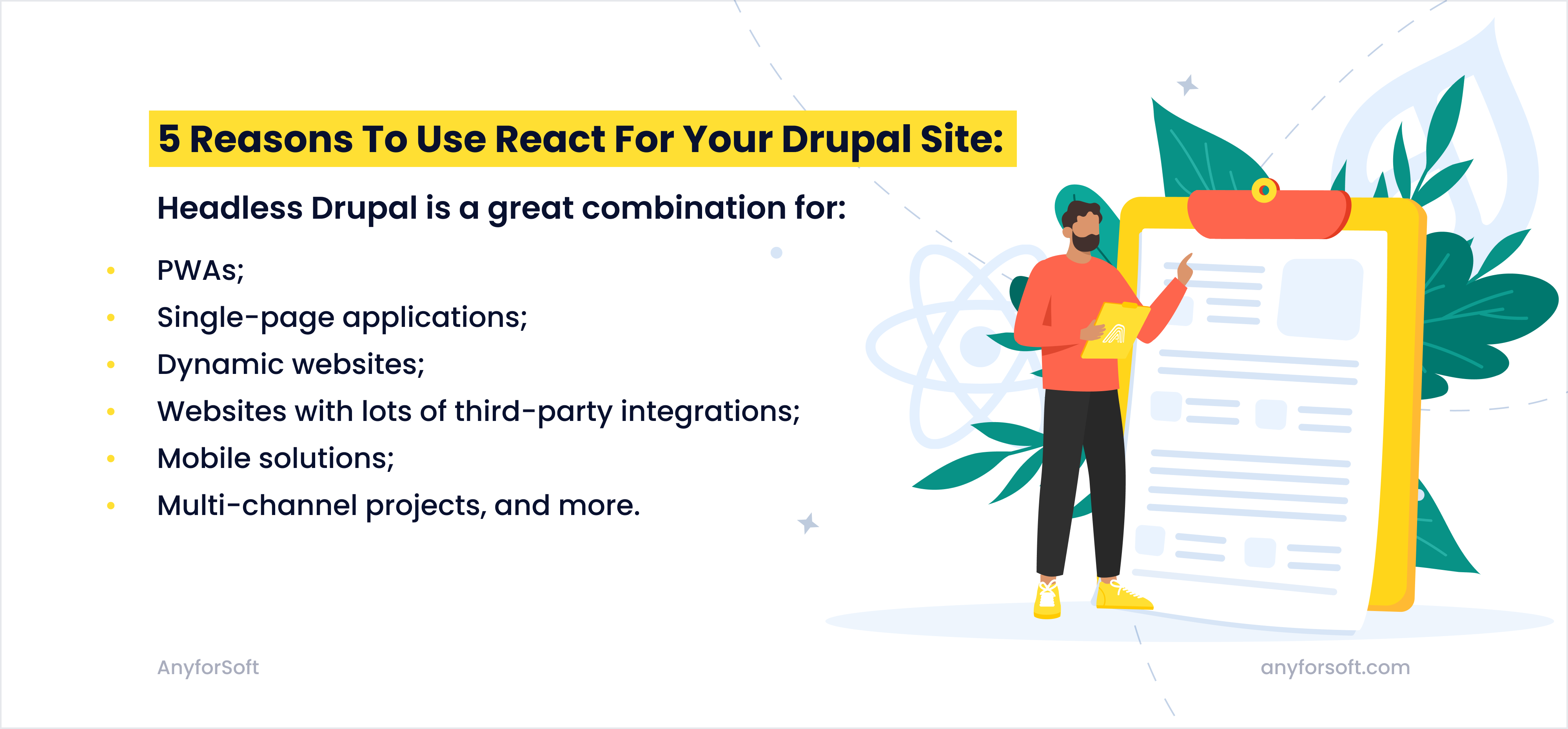 5 reasons to use react with drupal
