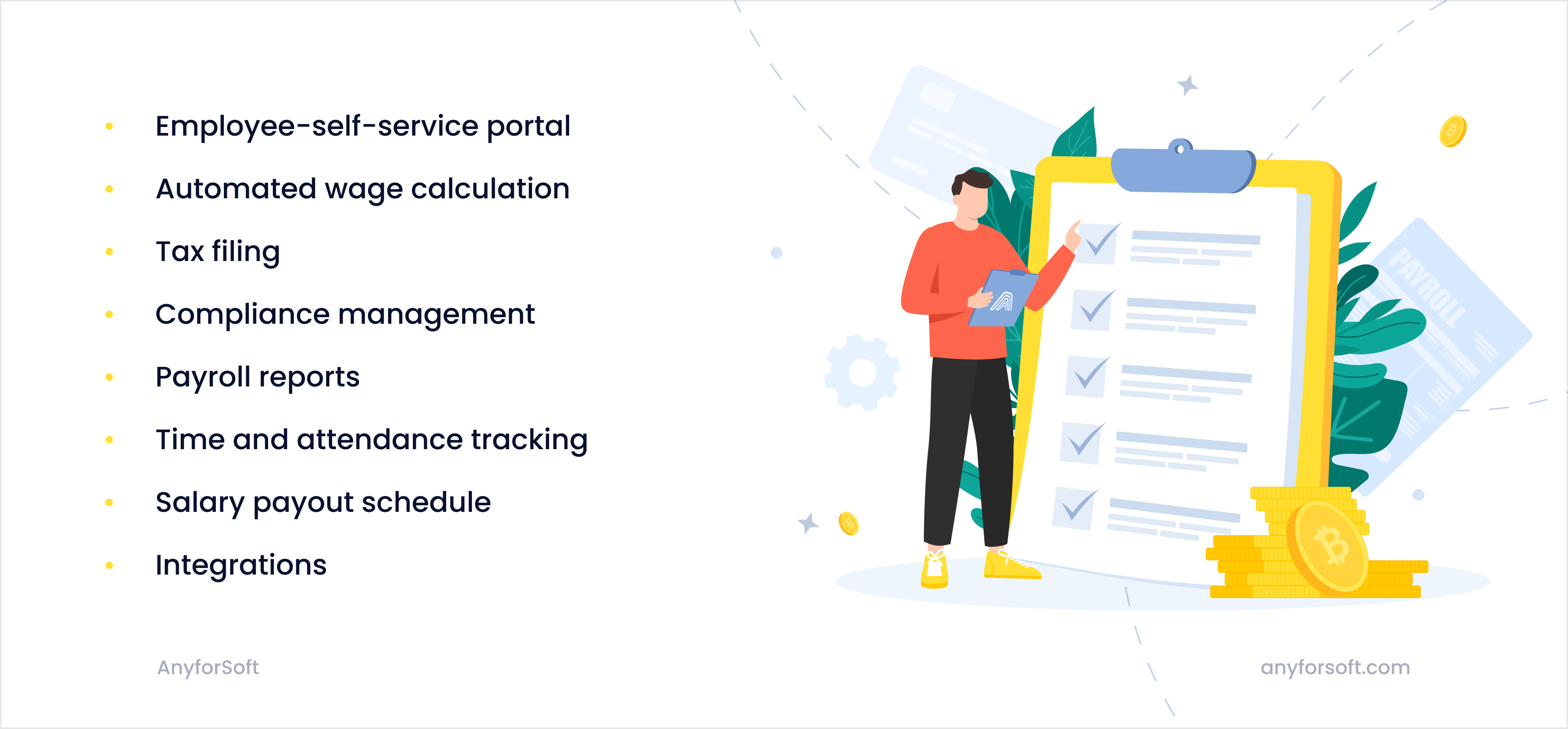 Key features of automated payroll systems