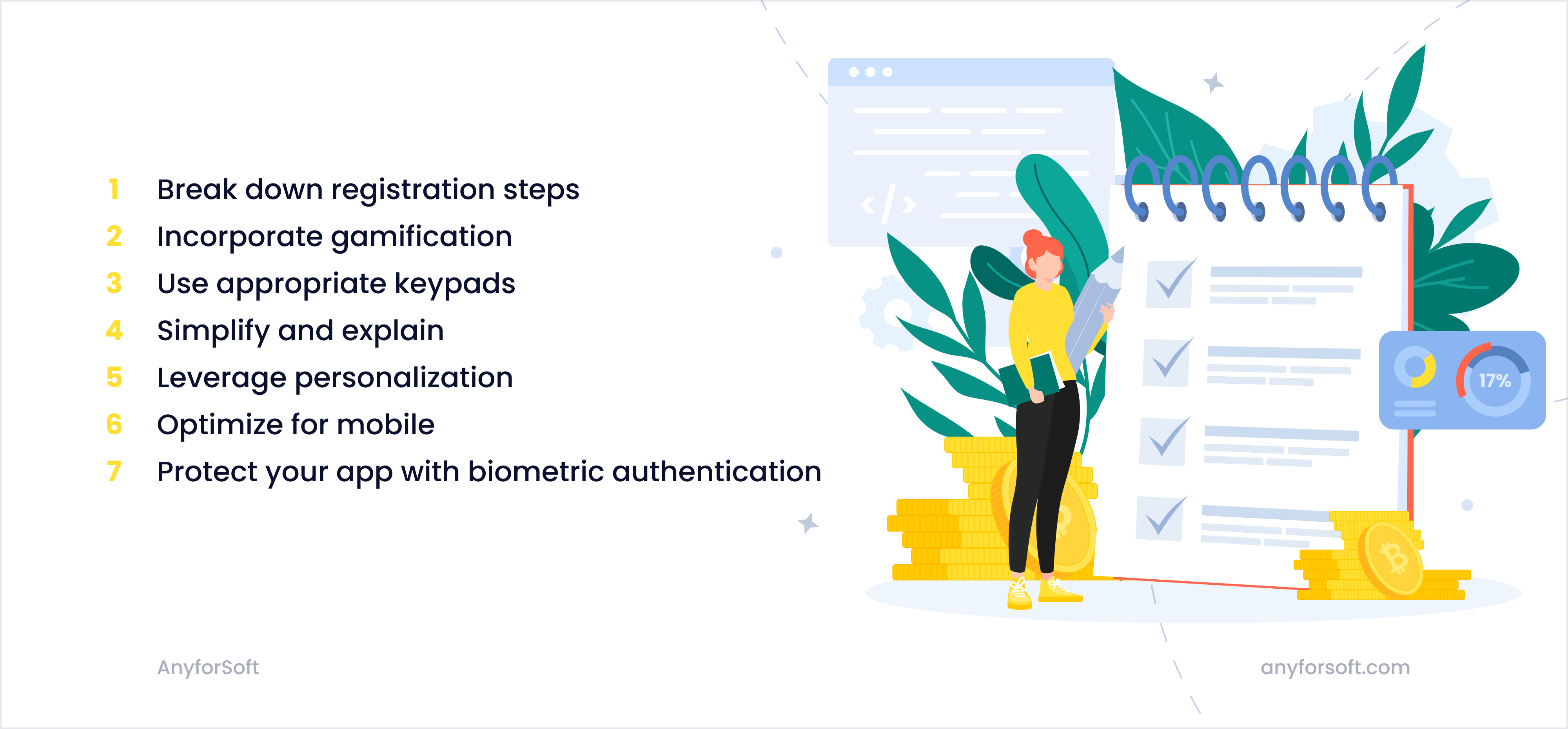 Fintech UX design steps