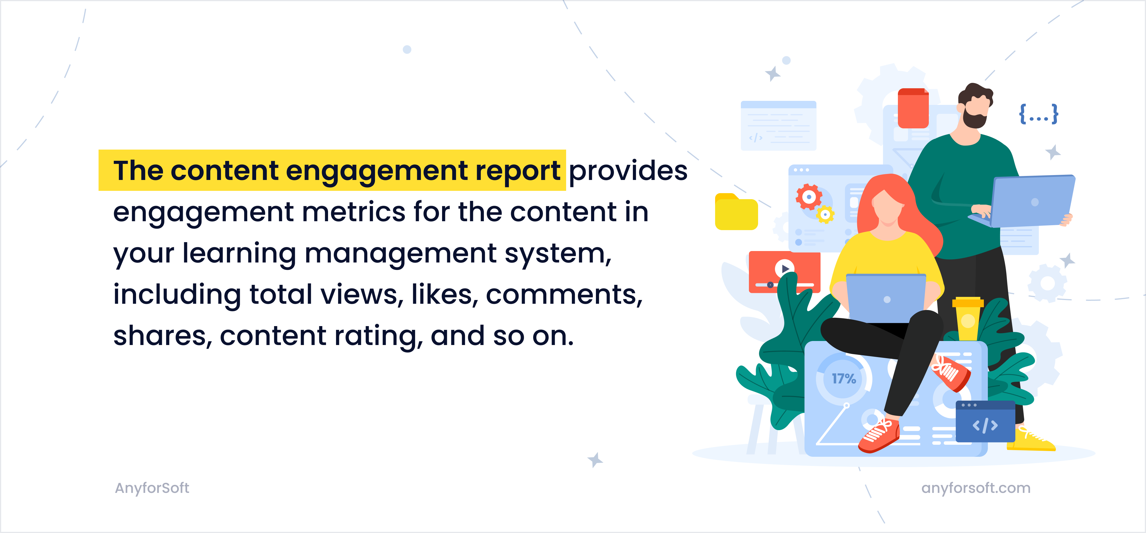 content engagement LMS report