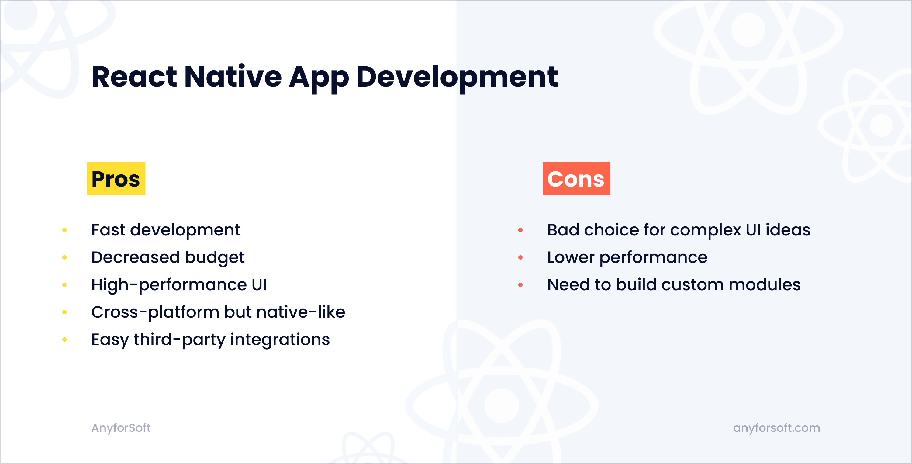 React Native App Development Pros and Cons