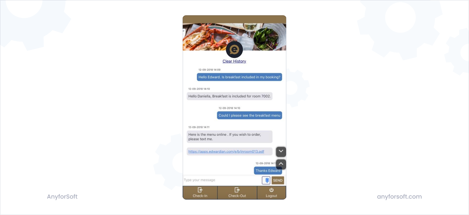 enterprise chatbot in hospitality