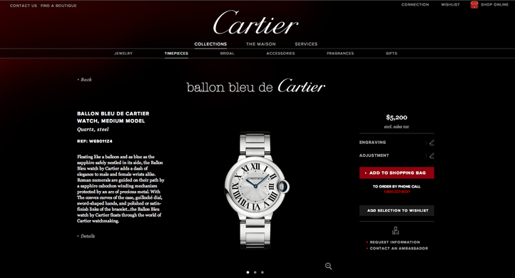 Cartier website