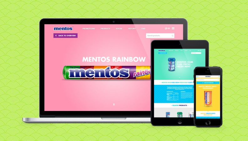 Mentos website