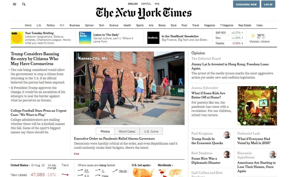 The New York Times design